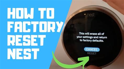 factory reset nest connect